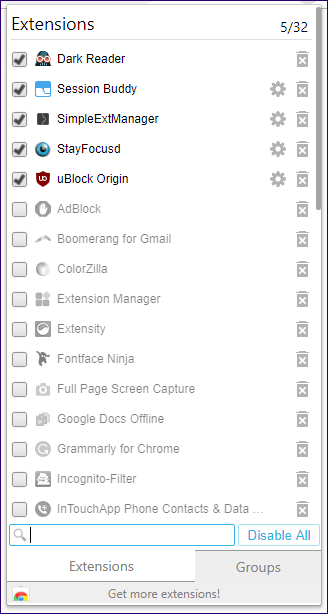 Лучшие менеджеры расширений Chrome 4