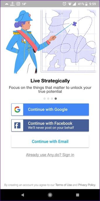 Задачи Google против Any Do 2
