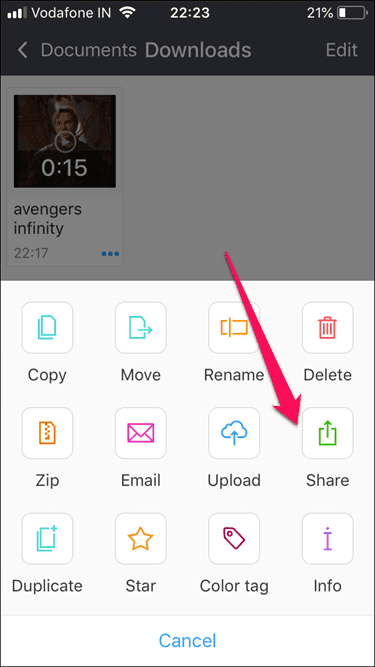 Скачать видео с Твиттера на Iphone Документы Readdle 5