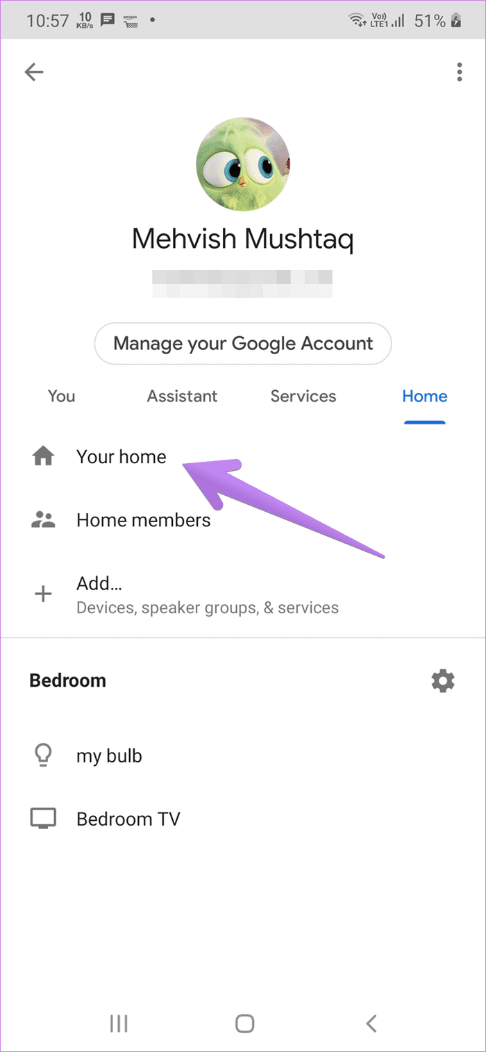 Google Home удалить связанную учетную запись 11