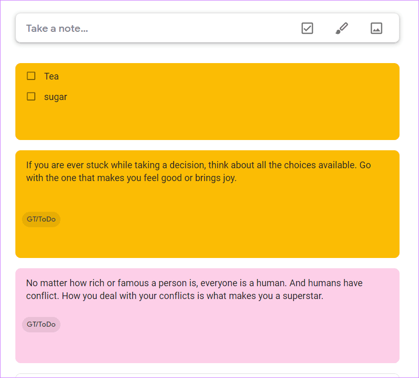 Липкие заметки против Google Keep 9