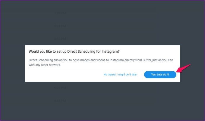 Расписание публикаций в Instagram 6