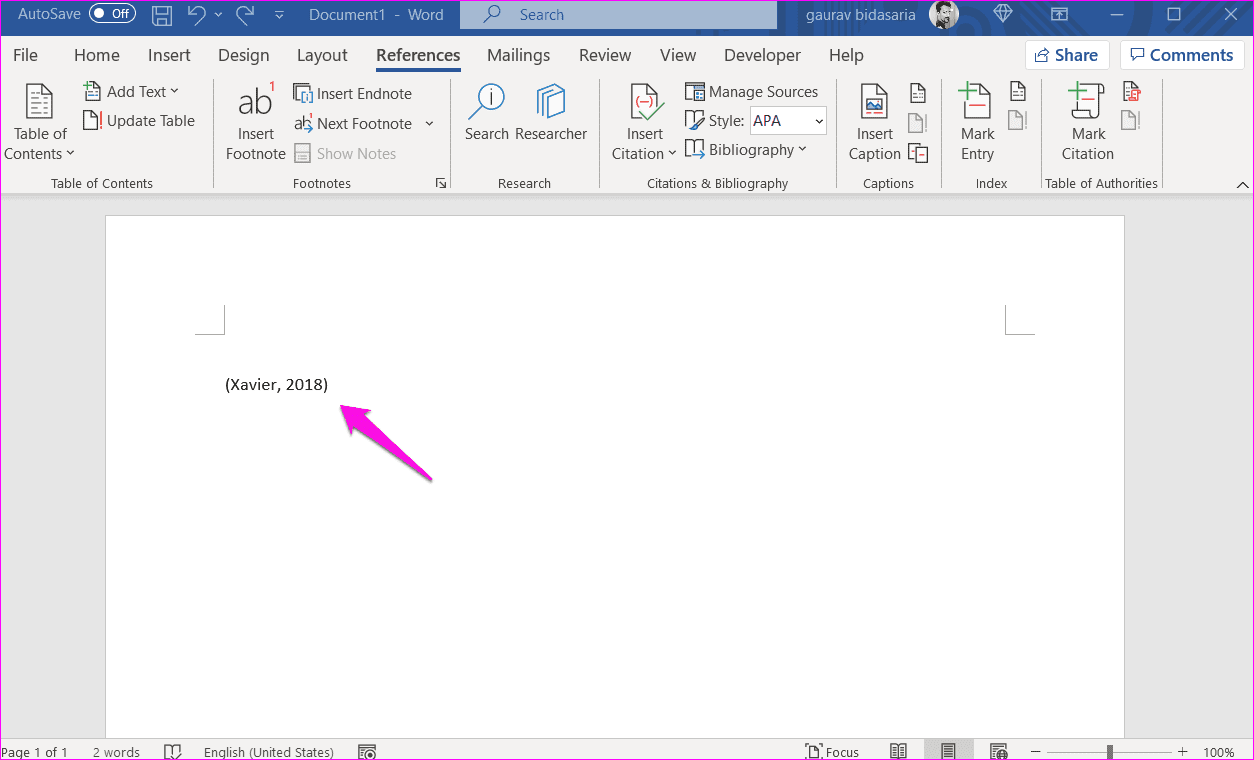 Как добавить цитаты и библиографию в Microsoft Word 4