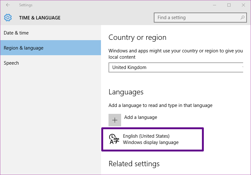 Замените клавиатуру Windows 10 на нас 03