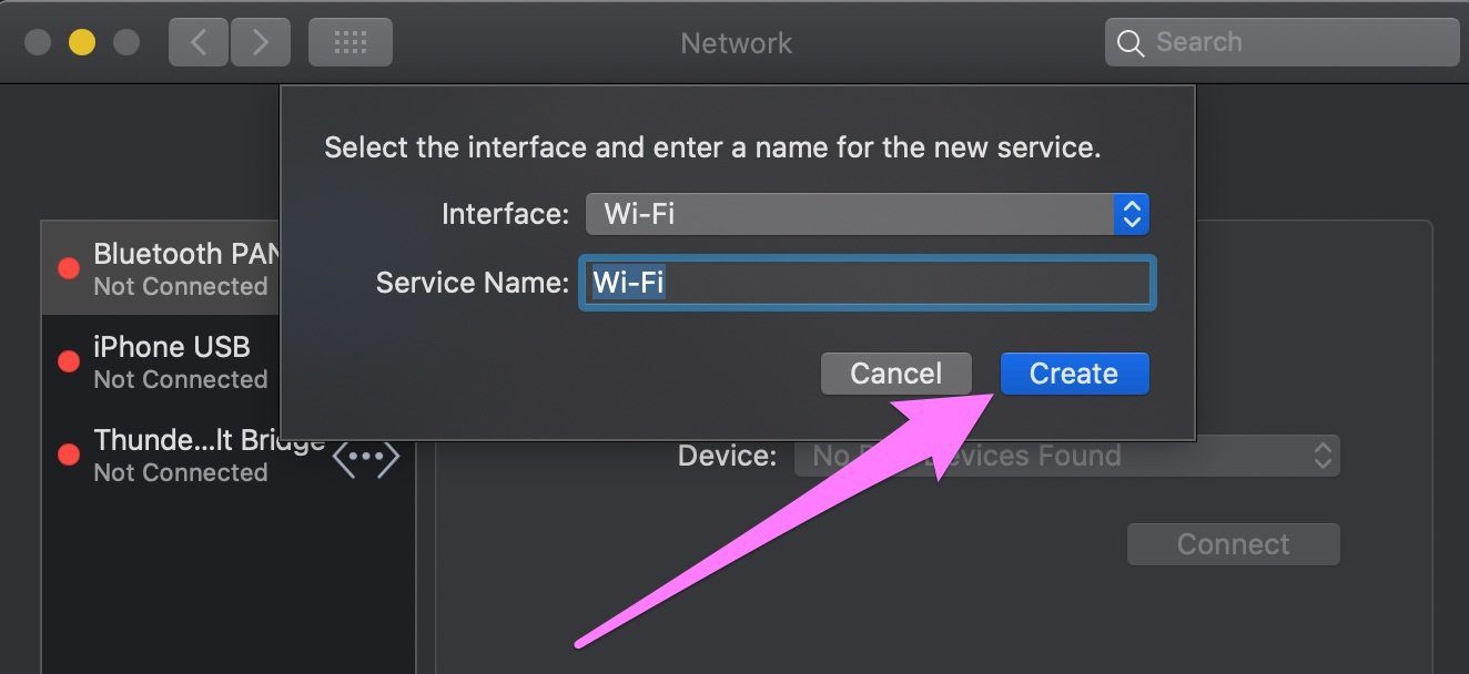 Сбросить настройки Wi-Fi сетевой стек mac 05