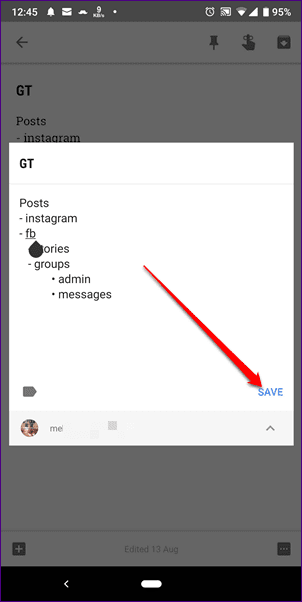 Перенести перенос Google Keep Notes в другую учетную запись 6