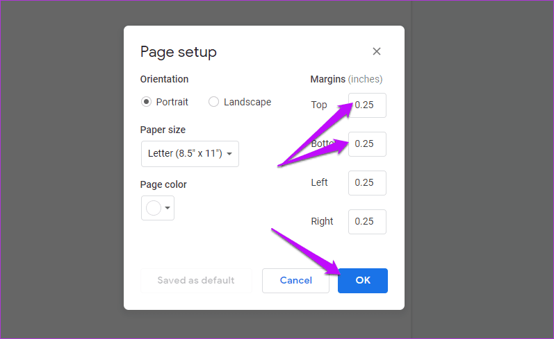 Как сделать титульную страницу в Google Docs 8