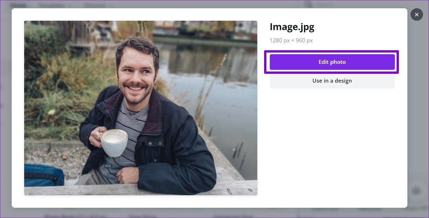 Редактировать фото в Canva