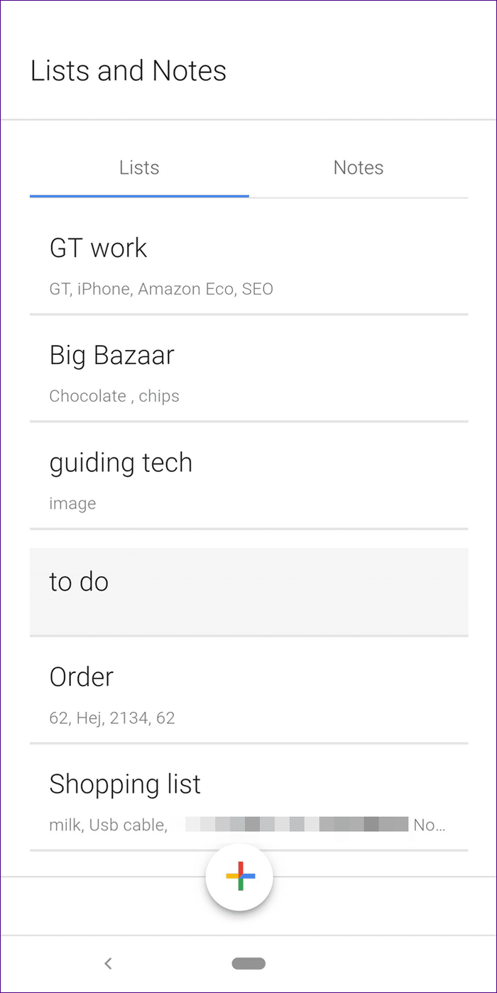 Заметки и списки Google Assistant 20