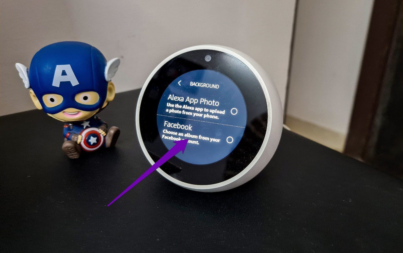 Как добавить фотографии и картинки в Amazon Echo Spot 5
