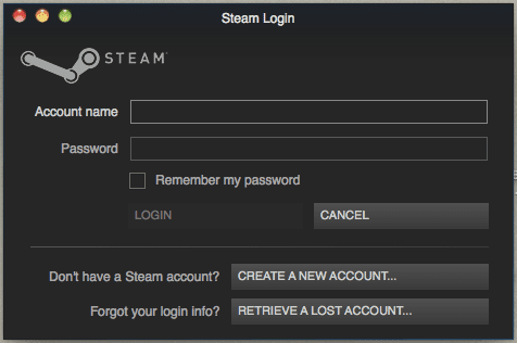 Войдите в Steam