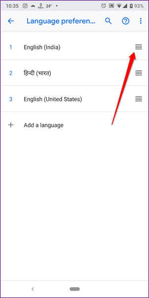 Изменить язык ленты Google 15