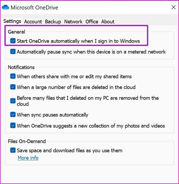 Отключить onedrive при запуске