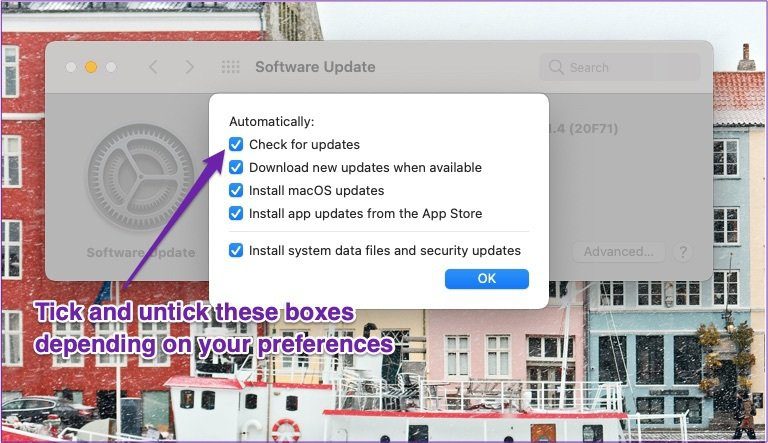 Mac проверить и снять флажок