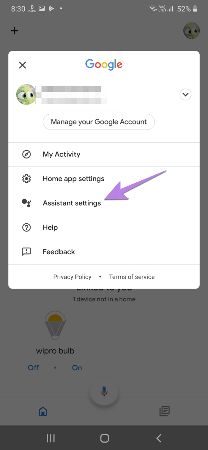 Google Home удалить связанную учетную запись 2