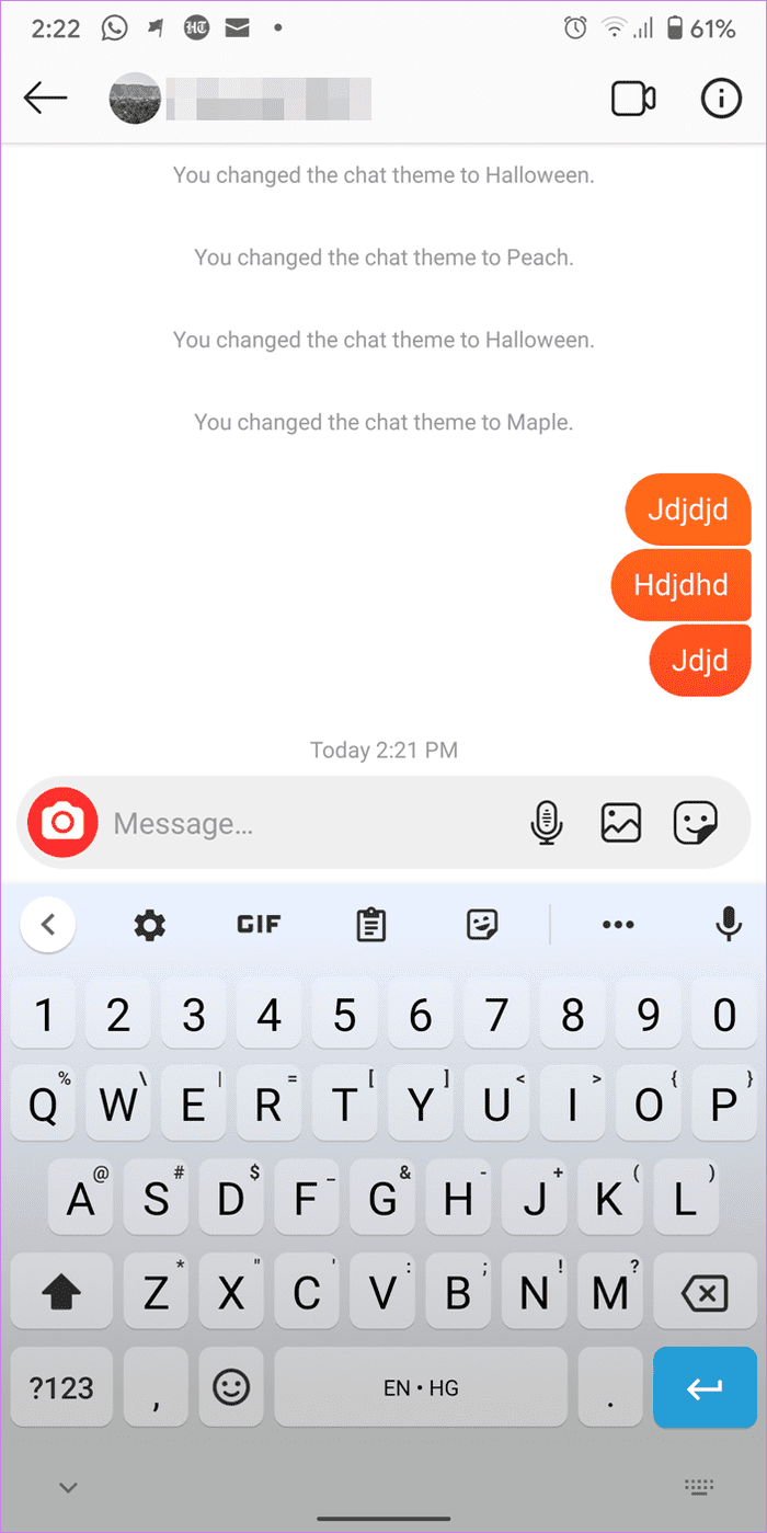Темы чата в Instagram не работают на Android iPhone 12