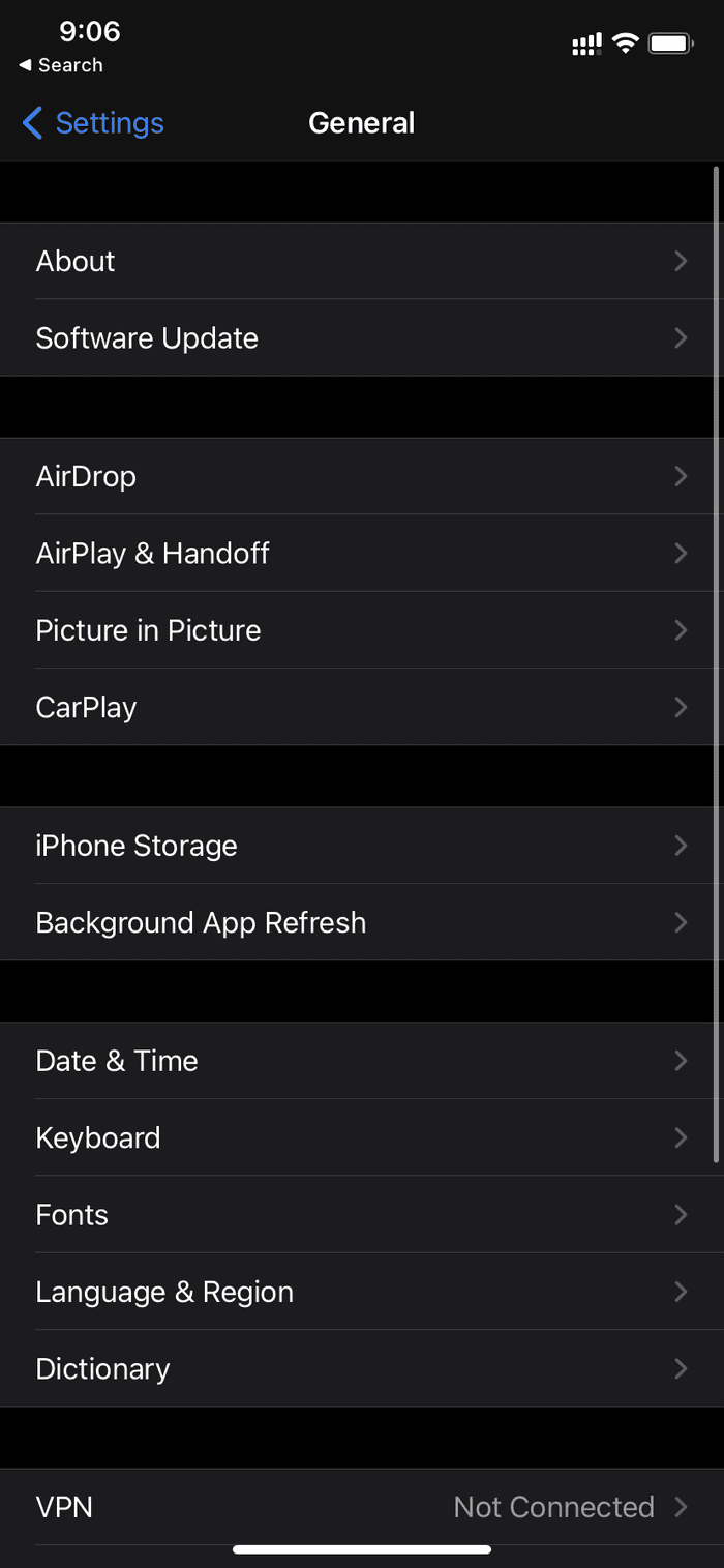 Airdrop меню на телефоне