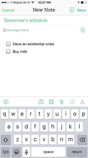 Эверноут iOS 2