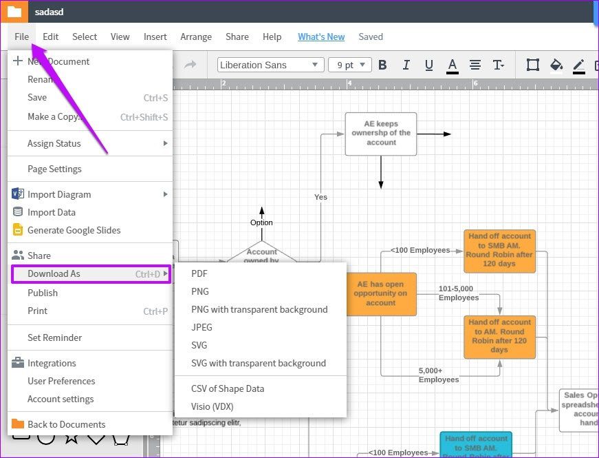 Экспорт диаграмм Lucidchart в Microsoft Word и Excel 10