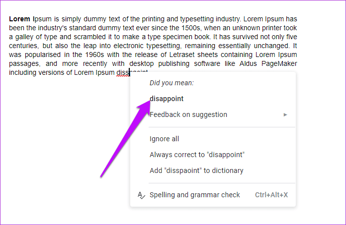 Zoho Docs Writer против Google Docs 4