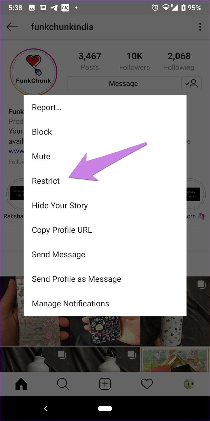 Ограничение Instagram против блокировки 12