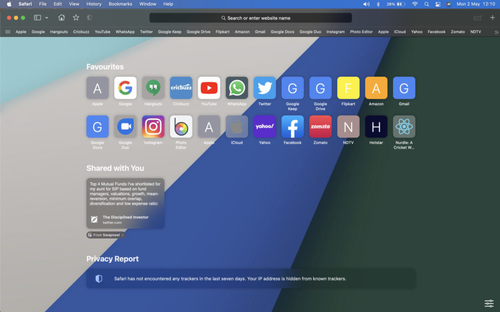 Сафари на Mac