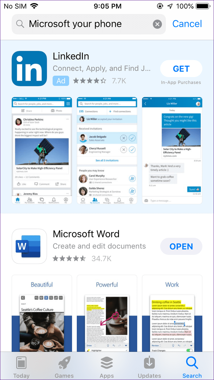 Свяжите Iphone с приложением Microsoft Your Phone 1