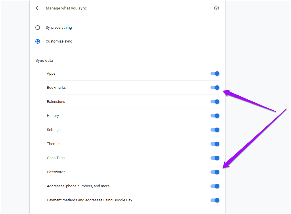 Пароли закладок Chrome Backup 4