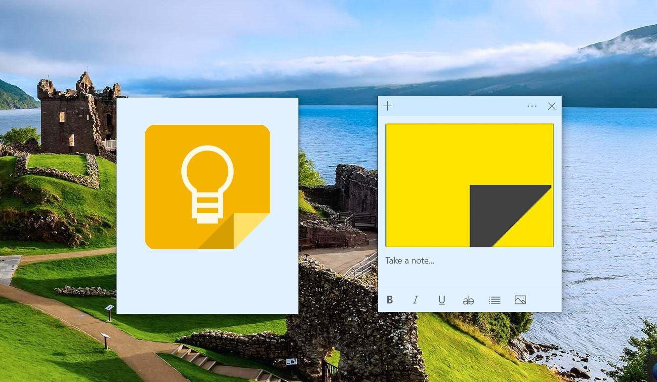Липкие заметки против Google Keep F2