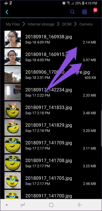 Как конвертировать движущиеся фотографии в Gif в Samsung Galaxy Note 8, Note 9 и S9 3