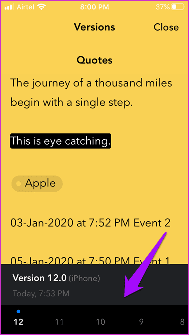 Ноутбук Zoho против Apple Notes 25