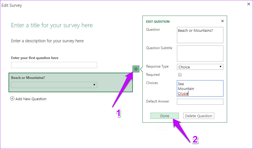 Как создавать бесплатные опросы в Microsoft Excel Online 1