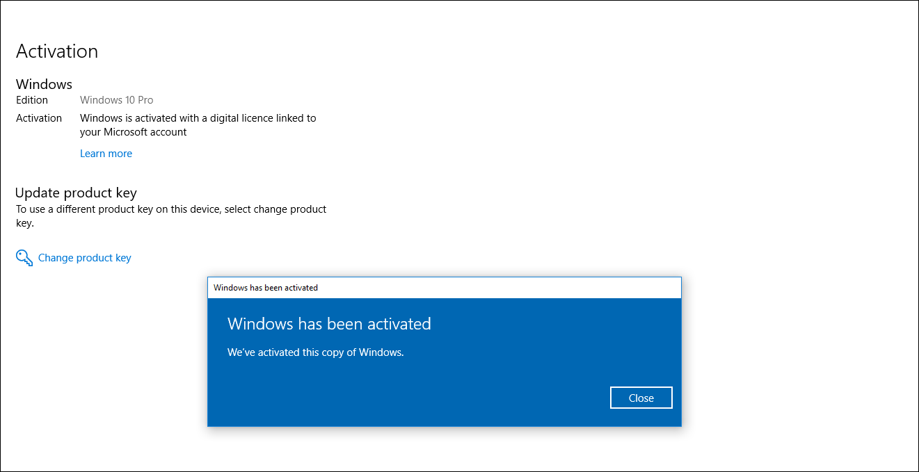 Ключ Windows10 активированный Win7