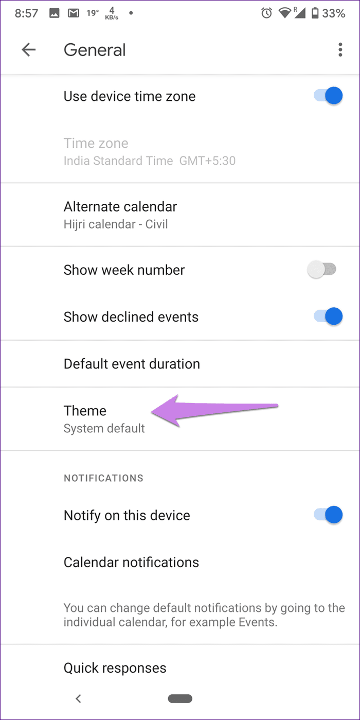 Отключить темный режим Google Apps 7