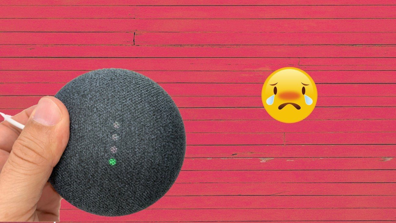 Google home mini сбросить зеленый свет fi