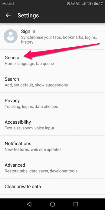 Удалить лучшие сайты и основные моменты Firefox 6