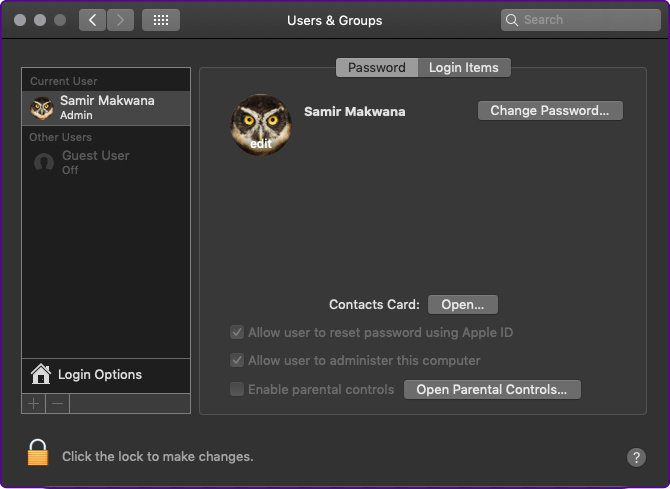 Как настроить экран блокировки Macos Mojave 6