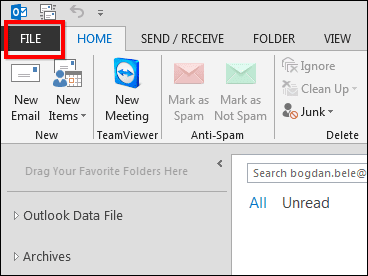 Файл Google Apps Outlook 2013