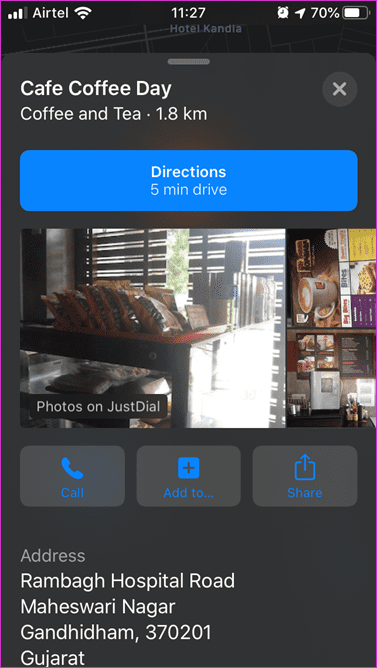 Как использовать Apple Maps для автоматической отправки Live Eta 11
