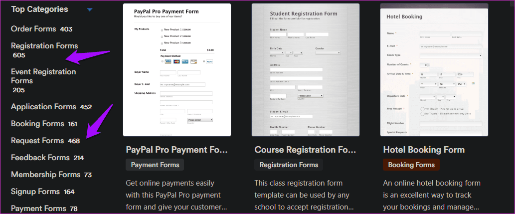 Форма Google против Jotform 2