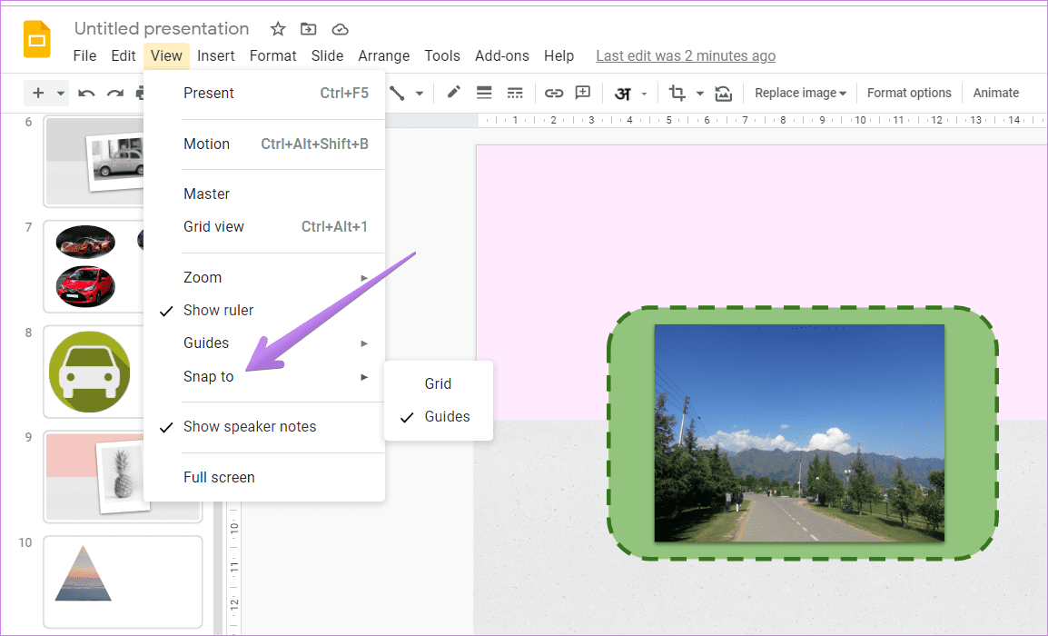 Советы по редактированию изображений в Google Slides 15