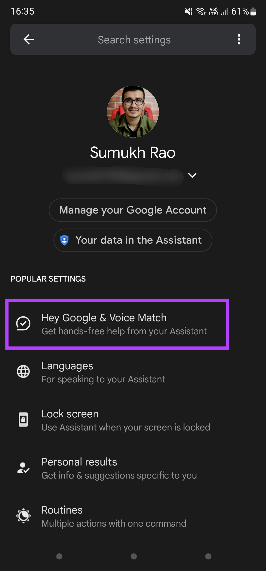 Привет, Google и Voice Match