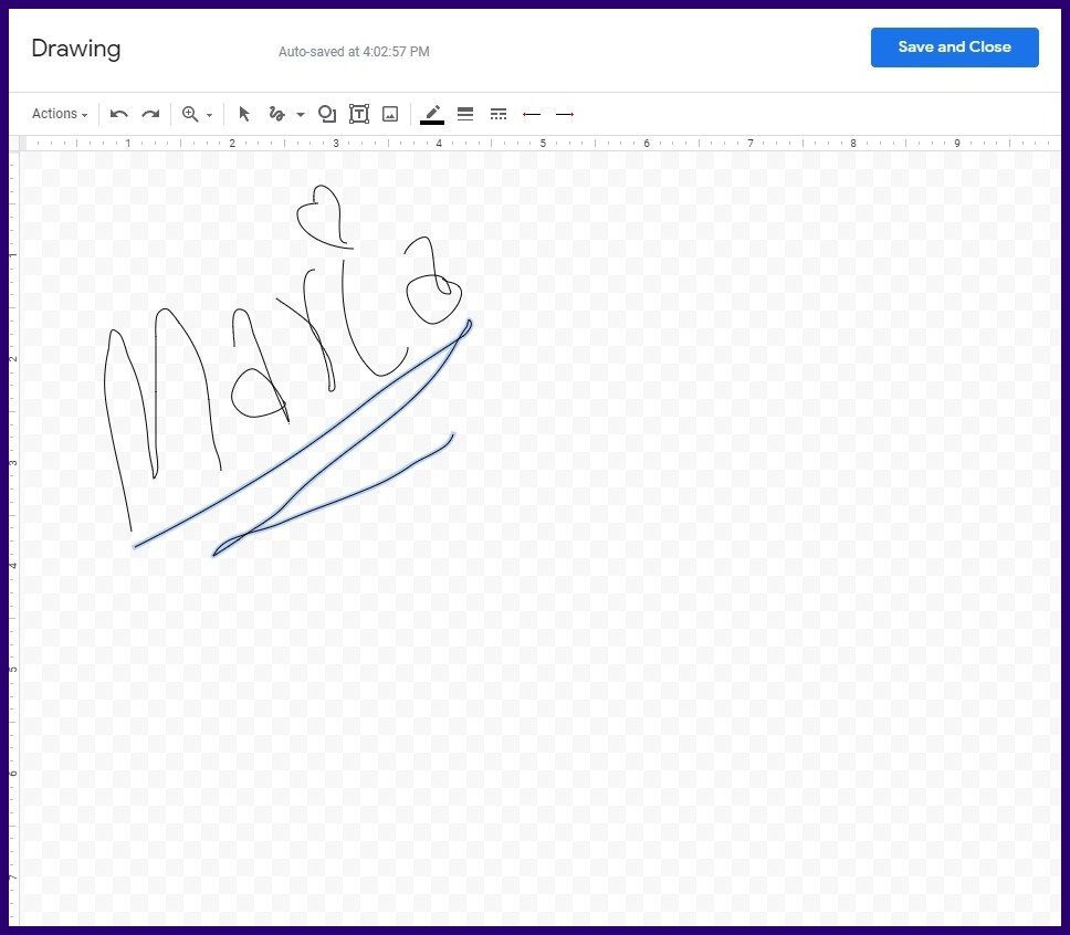 Как создавать и вставлять подписи в Google Docs шаг 6