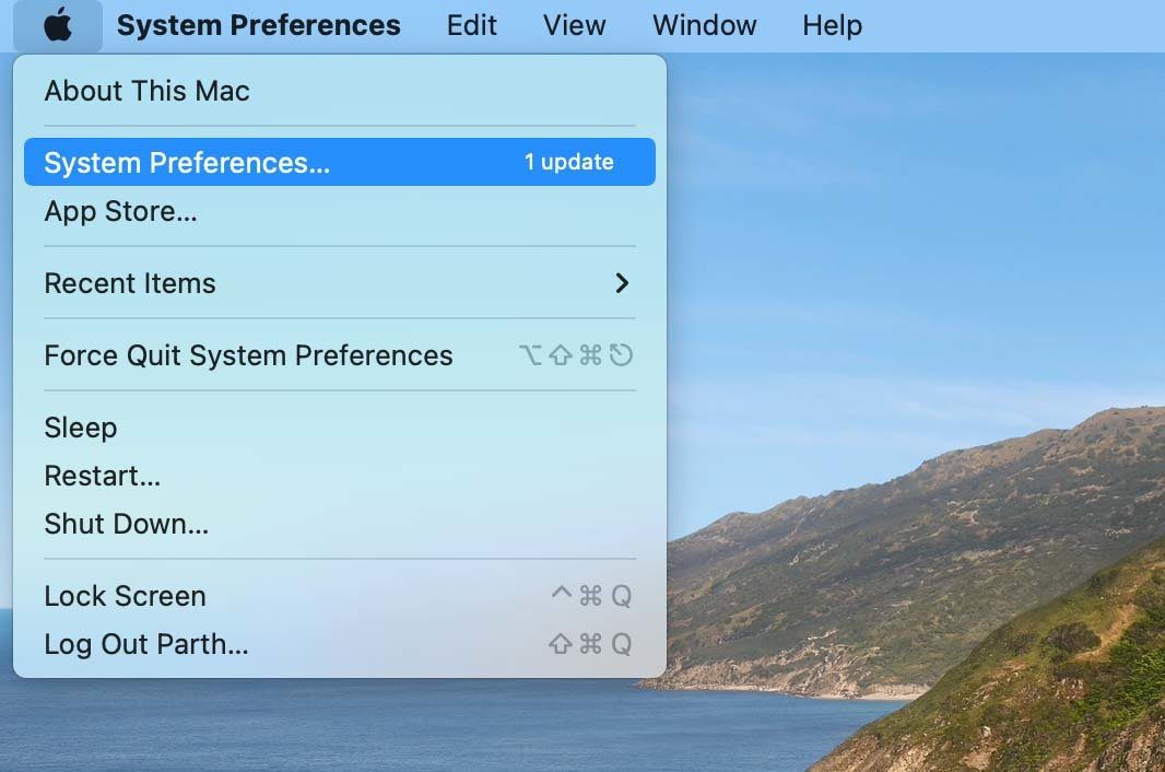 открыть Системные настройки Отключить уголок быстрых заметок на Mac и iPad