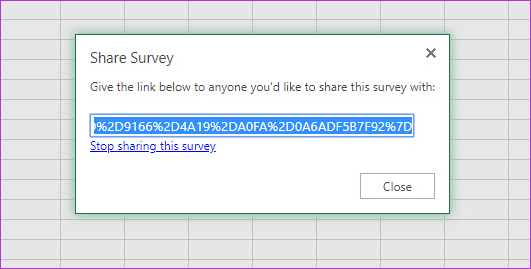 Как создавать бесплатные опросы в Microsoft Excel Online 7