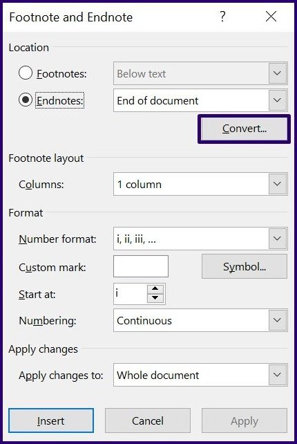 Как создавать и вставлять сноски и концевые сноски в Microsoft Word шаг 12