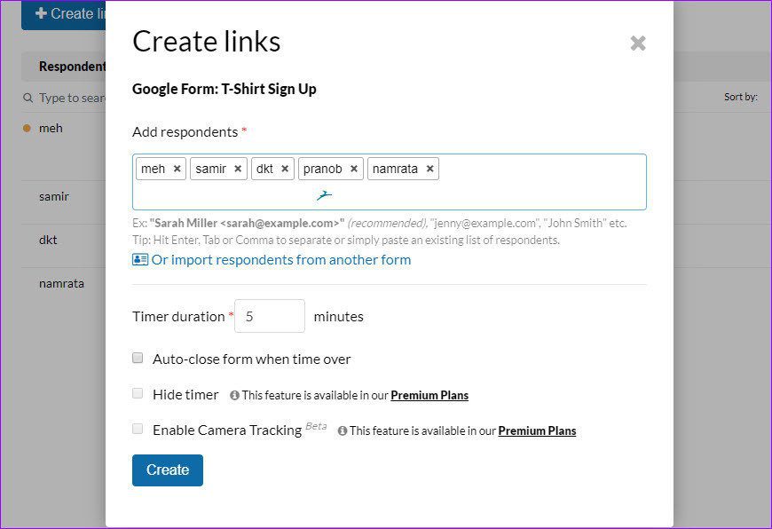 Как ограничить ответы в Google Forms 1