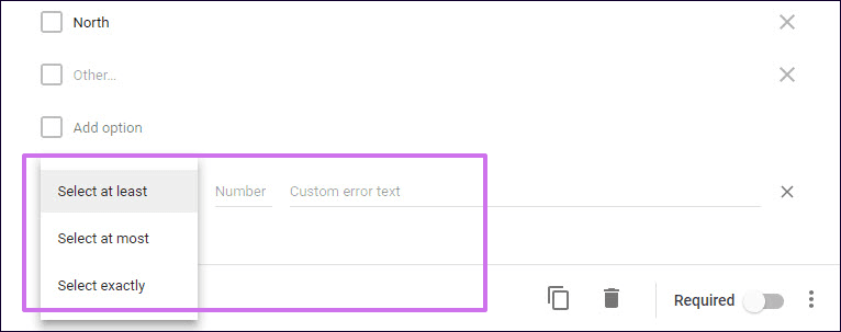Добавить условную логику в Google Forms 10