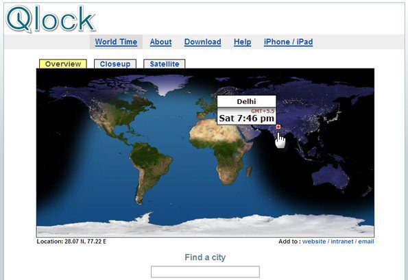 Мировые часы Qlock