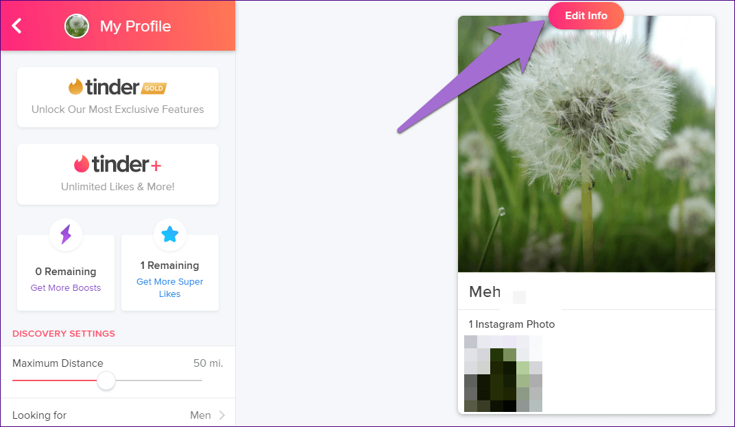 Отключение Tinder от Instagram 5